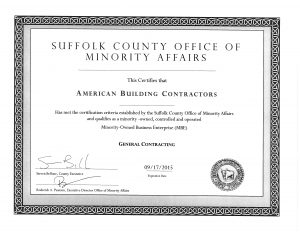 Suffolk County MBE Certification